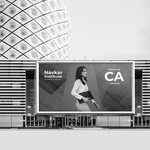Navkar Institute Hoarding