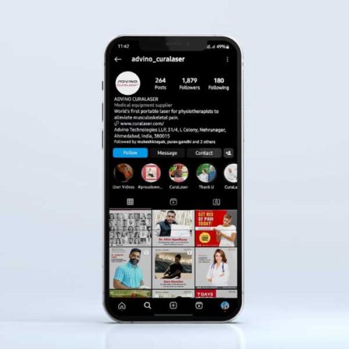 Advino Curalaser Social Media Post